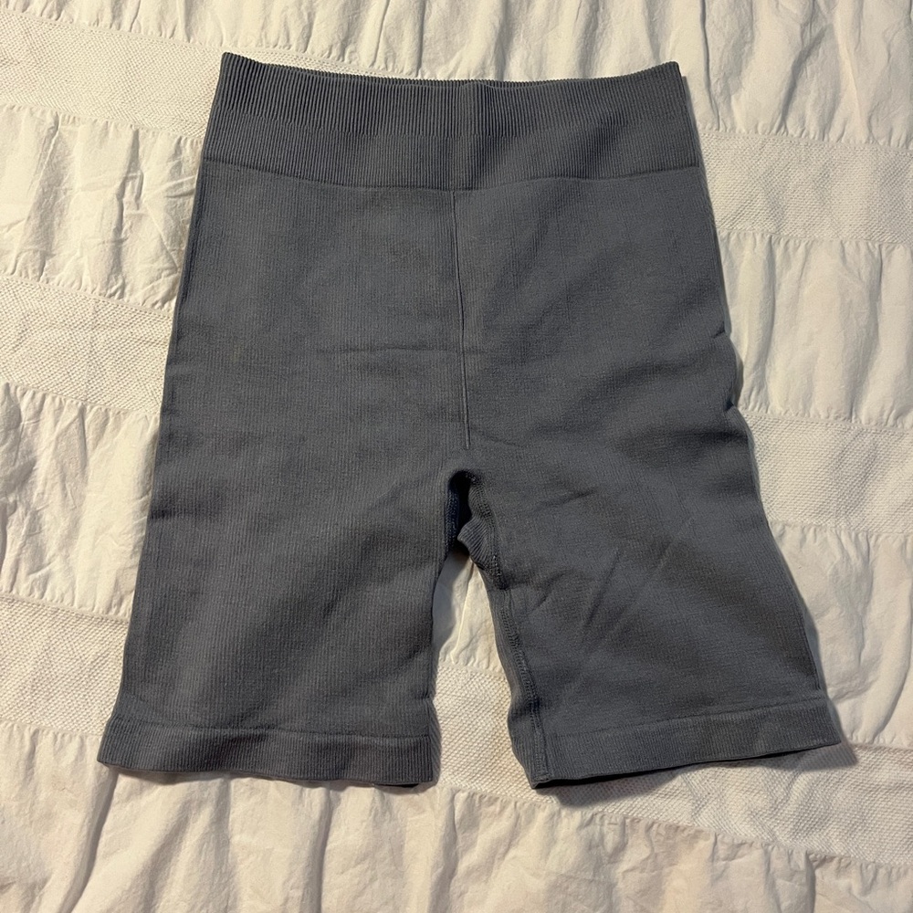 light blue biker shorts